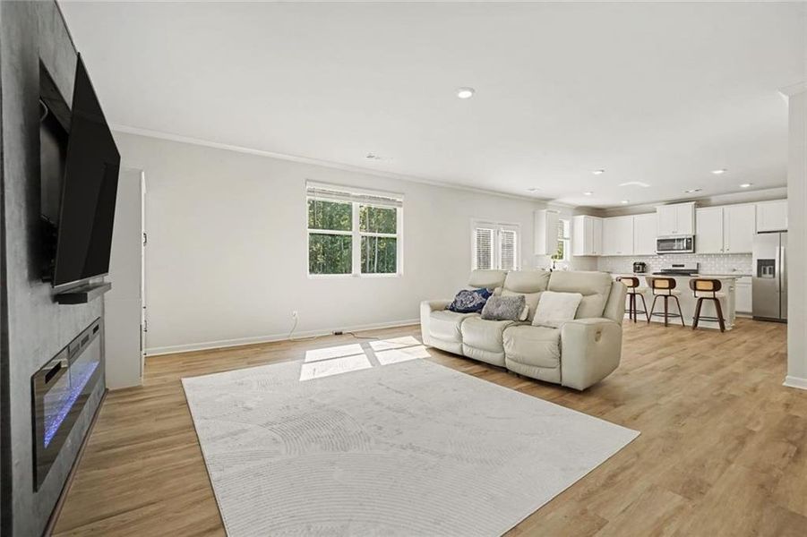 Furnished interior view inside a new home in Hamptons at Riverwood South, Dallas (Image 8).