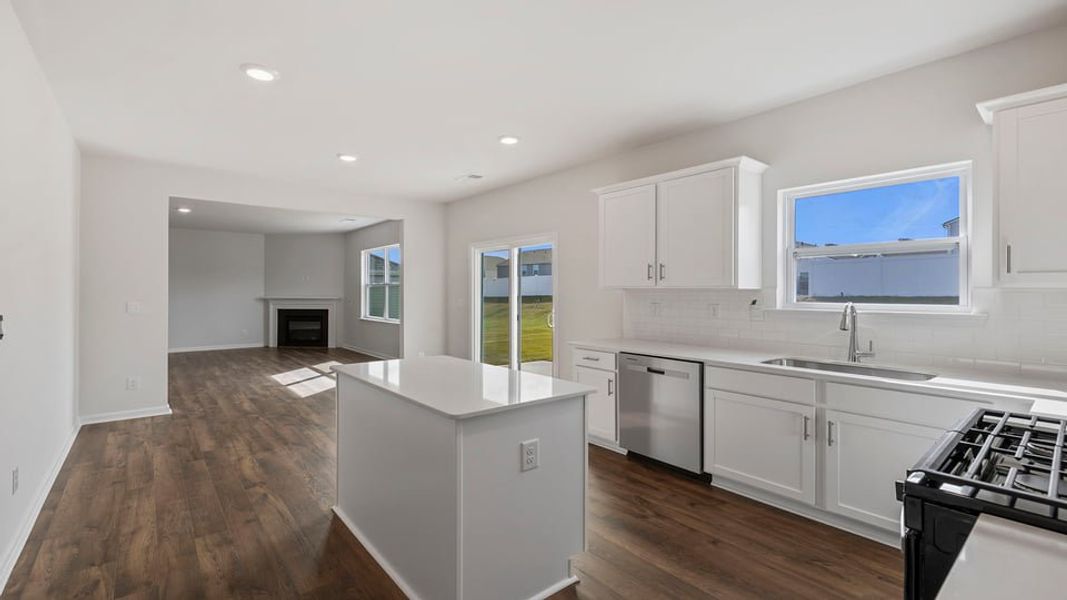 Furnished interior view inside a new home in Durbin Meadows Traditions, Fountain Inn (Image 9).