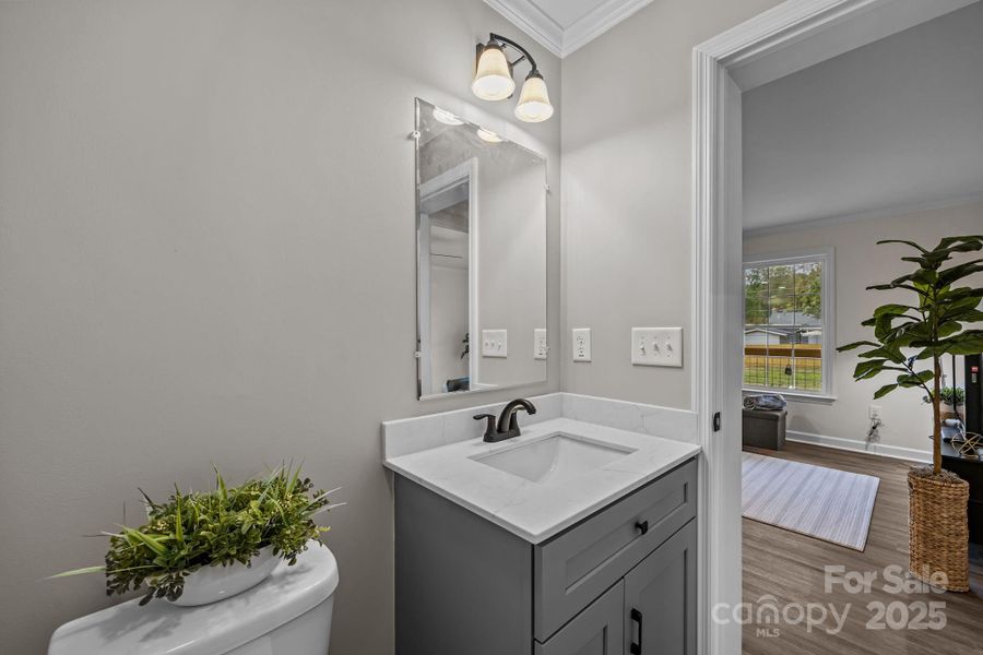 1/2 bath on main level 1/2 bath on main level