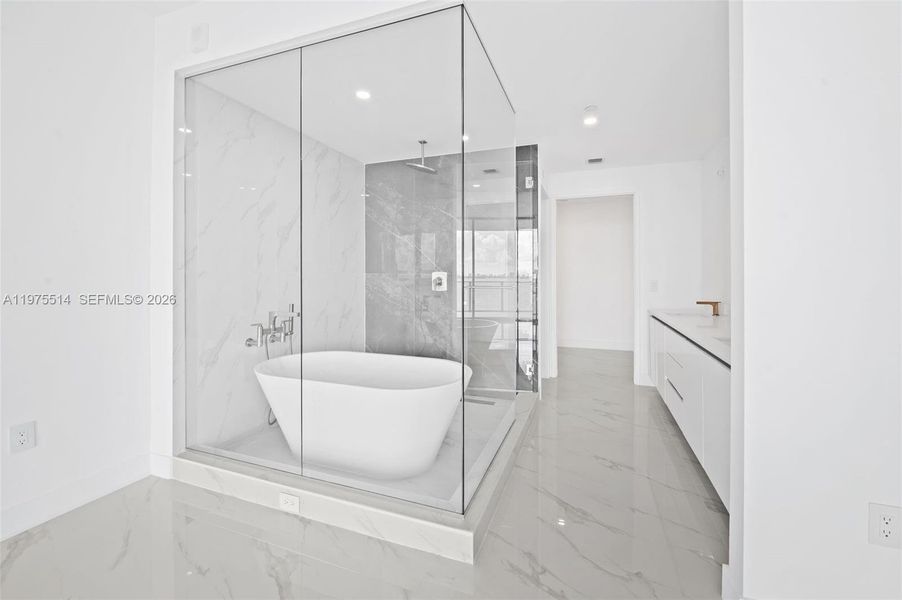 Furnished interior view inside a new home in , Miami (Image 8).