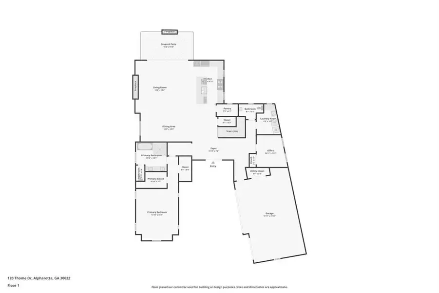 2D floor plan layout of this home in , Alpharetta, GA (Image 6). 2D floor plan layout of this home in , Alpharetta, GA (Image 6).