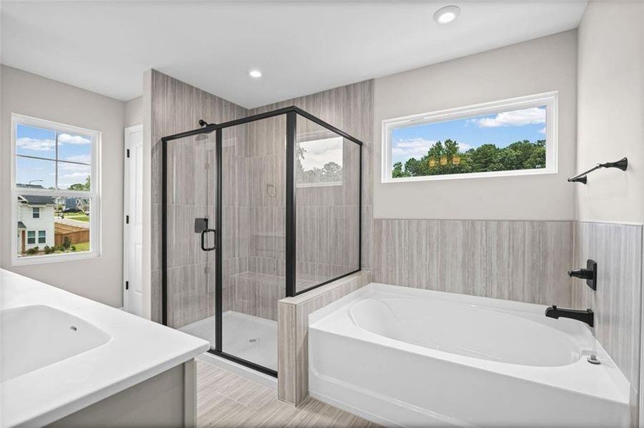 Furnished interior view inside a new home in Pickens Bluff, Dallas (Image 9).