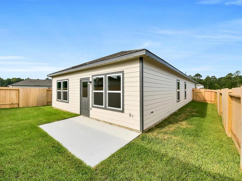 Exterior details and patio area of a home in The Villages at WestPointe, Dayton (Image 3).