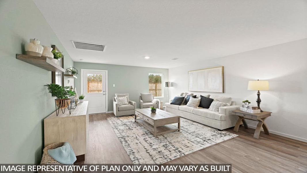 Furnished interior view inside a new home in Lexington Heights, Willis (Image 10).