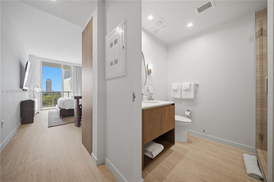 Furnished interior view inside a new home in , Miami (Image 5).