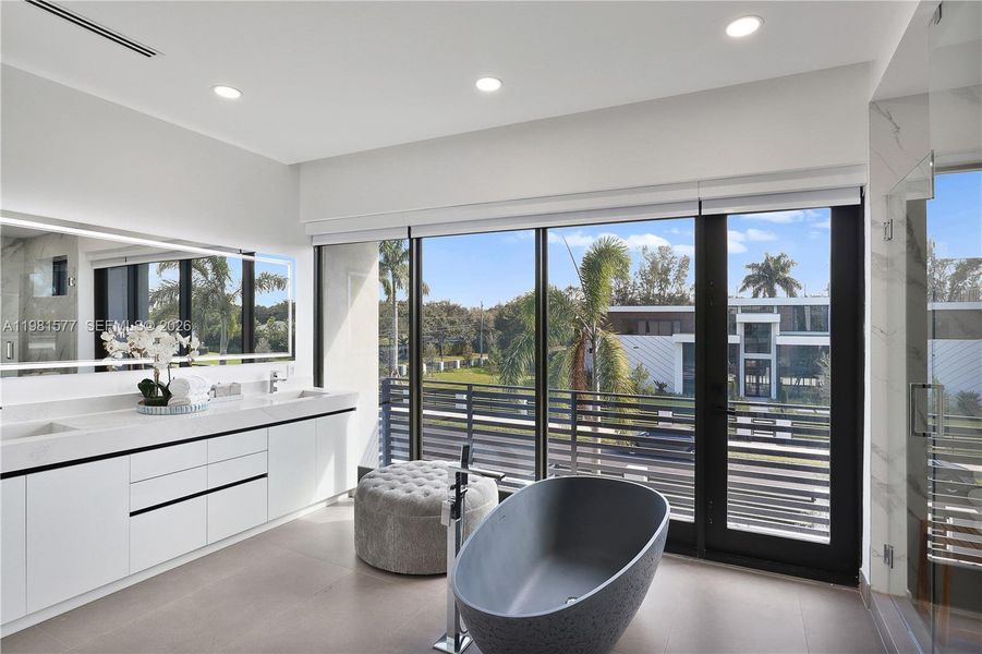 Furnished interior view inside a new home in , Davie (Image 50).