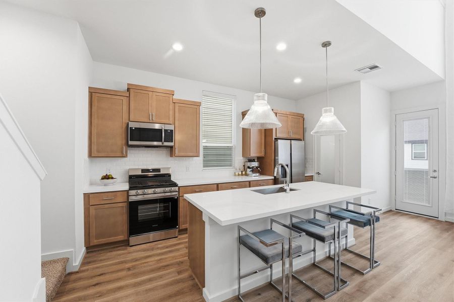 Furnished interior view inside a new home in Highland Commons, Houston (Image 6).