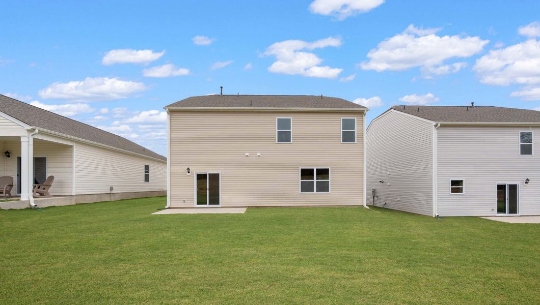 Exterior details and patio area of a home in Hunters Ridge, Woodruff (Image 19).