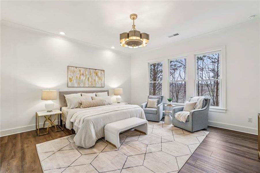 Furnished interior view inside a new home in , Dawsonville (Image 14).