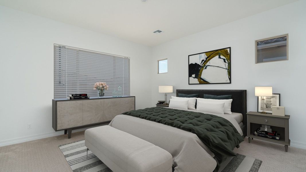 Furnished interior view inside a new home in Harmony at Montecito in Estrella, Goodyear (Image 19).