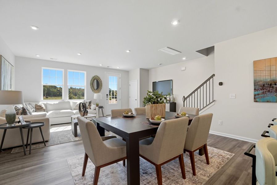 Representative furnished interior of a home built from the Shelby by Mattamy Homes in The Townes at Westfall, Gastonia (Image 12).