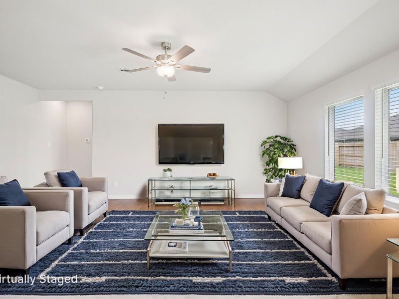 Furnished interior view inside a new home in Riviera Pines - Classic Series, Huffman (Image 10).