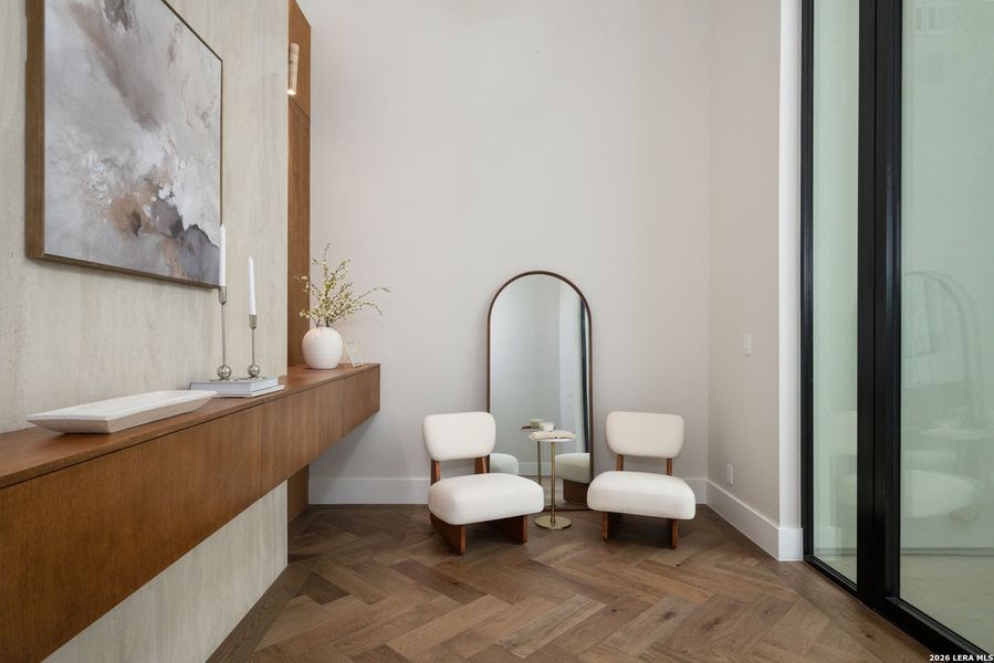 Furnished interior view inside a new home in , San Antonio (Image 43).