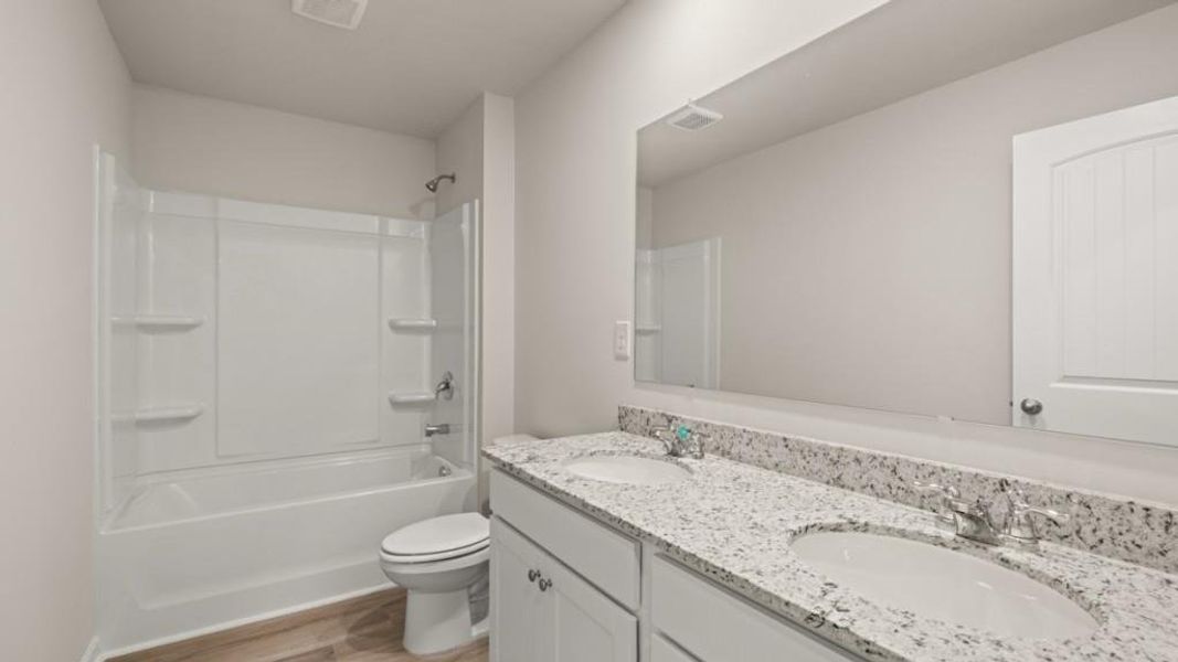 Furnished interior view inside a new home in Fairhaven, Lithia Springs (Image 8). Furnished interior view inside a new home in Fairhaven, Lithia Springs (Image 8).