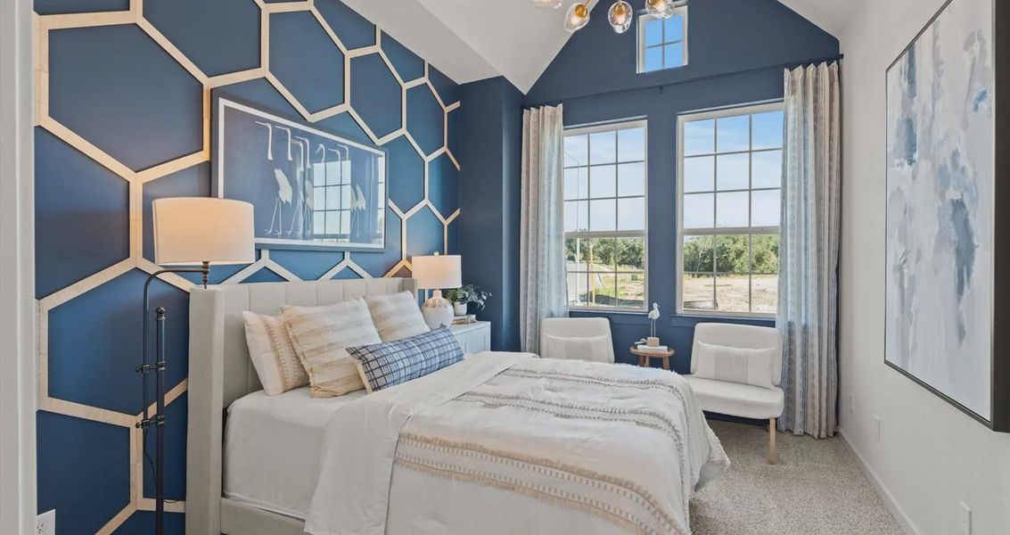 Furnished interior view inside a new home in Stream Waters, Buda (Image 15).