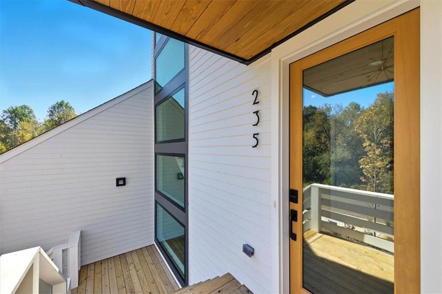 Exterior details and patio area of a home in Aster, Roswell (Image 34).