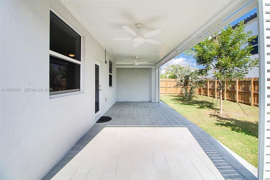 Exterior details and patio area of a home in , Homestead (Image 4). Exterior details and patio area of a home in , Homestead (Image 4).