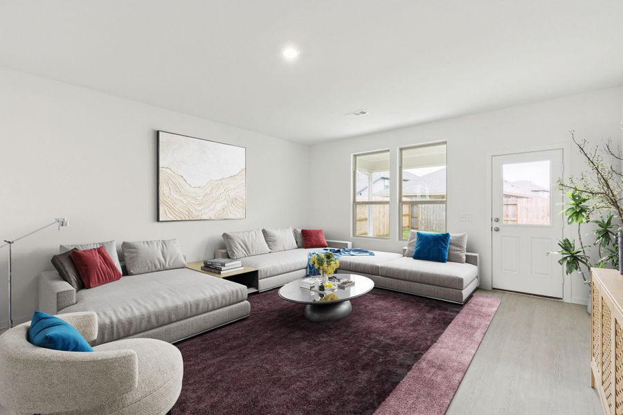 Furnished interior view inside a new home in Mavera, Conroe (Image 10).