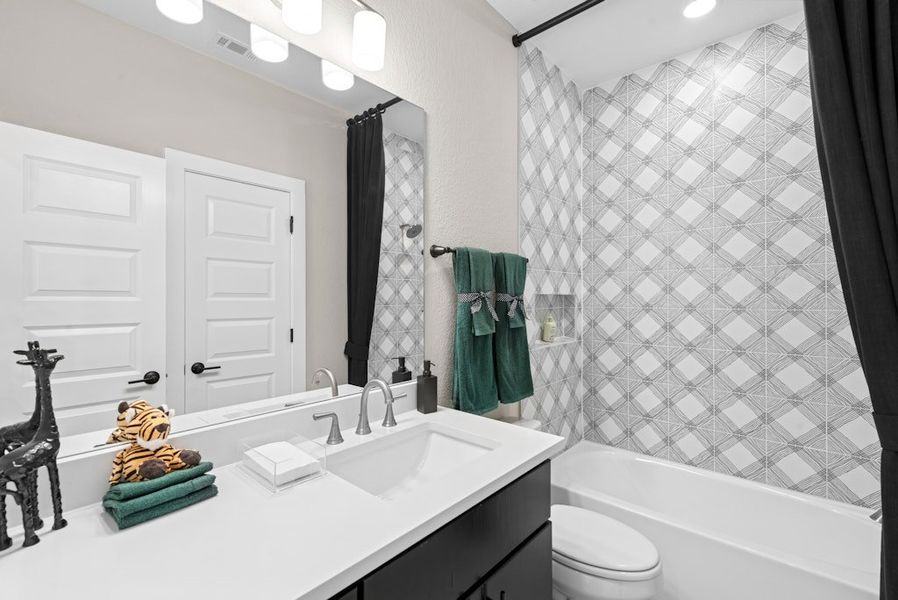 Representative furnished interior of a home built from the Emory by Scott Felder Homes in Caliterra, Dripping Springs (Image 62). Representative furnished interior of a home built from the Emory by Scott Felder Homes in Caliterra, Dripping Springs (Image 62).
