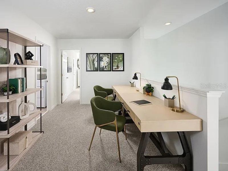 Furnished interior view inside a new home in The Reserve at Hammock Oaks Townes, Lady Lake (Image 5). Furnished interior view inside a new home in The Reserve at Hammock Oaks Townes, Lady Lake (Image 5).