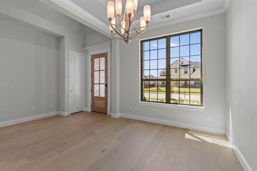 Spacious, unfurnished interior of a new home in Windsong Ranch, Prosper (Image 22). Spacious, unfurnished interior of a new home in Windsong Ranch, Prosper (Image 22).
