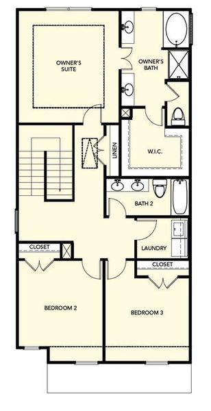 2D floor plan layout of this home in Somerset at Riverbrook, Gainesville, GA (Image 6). 2D floor plan layout of this home in Somerset at Riverbrook, Gainesville, GA (Image 6).