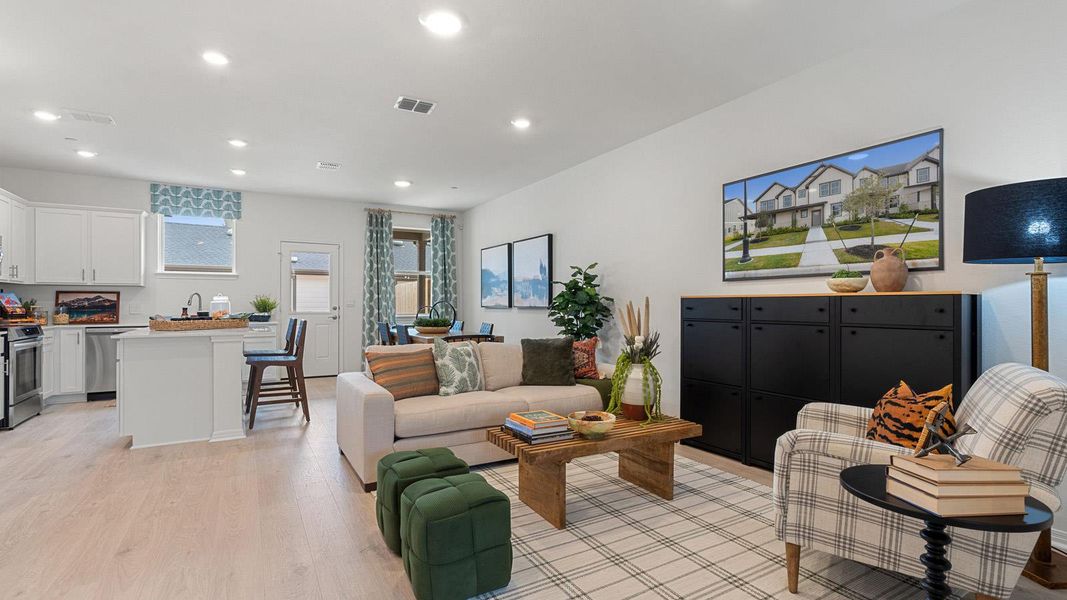Furnished interior view inside a new home in Avery Centre, Round Rock (Image 6).