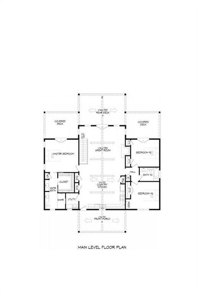 2D floor plan layout of this home in , Hiawassee, GA (Image 3).