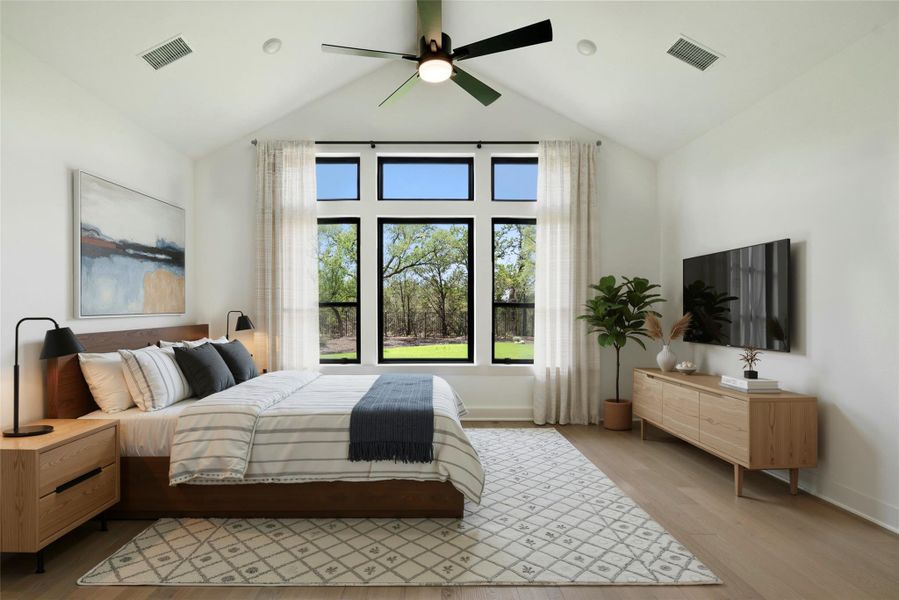 Furnished interior view inside a new home in Sweetwater, Austin (Image 30).