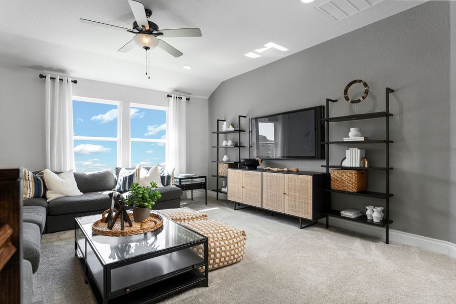 Furnished interior view inside a new home in Horizon Ridge, San Antonio (Image 10). Furnished interior view inside a new home in Horizon Ridge, San Antonio (Image 10).