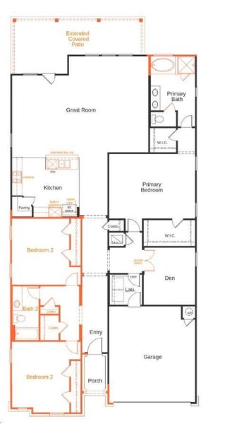 Floor plan of home