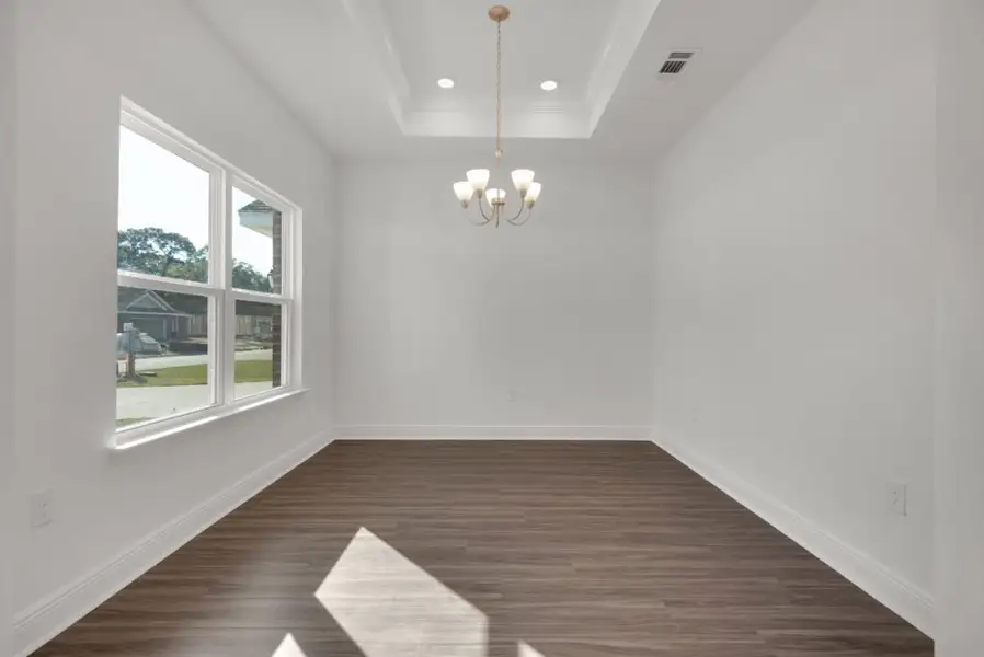 Representative unfurnished interior of a home built from the Ariana by Holiday Builders in Sanborn Hill, Milton (Image 5). Representative unfurnished interior of a home built from the Ariana by Holiday Builders in Sanborn Hill, Milton (Image 5).