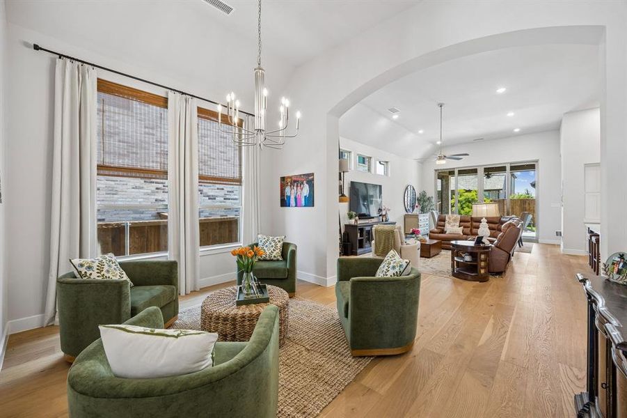 Furnished interior view inside a new home in Sandbrock Ranch, Aubrey (Image 15).