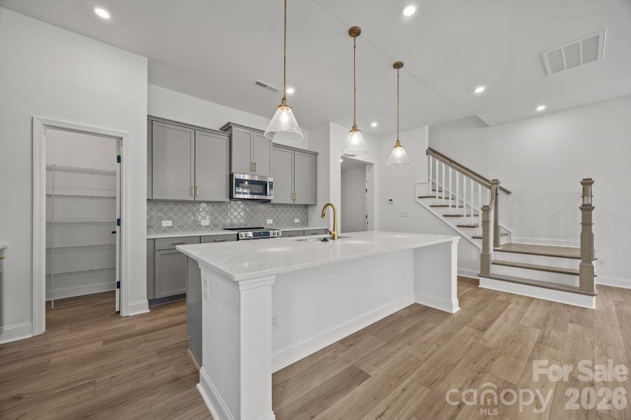 Furnished interior view inside a new home in The River District Townhomes, Charlotte (Image 4).