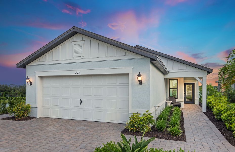 Representative exterior photo of a completed home built from the Daylen by Pulte Homes in Reagan Landing, Bradenton, FL (Image 15).