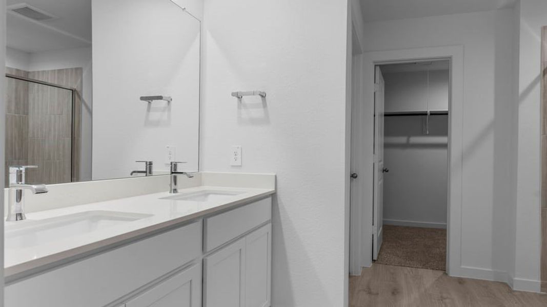 Furnished interior view inside a new home in Tamarron, Fulshear (Image 7).