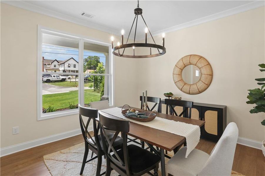 Furnished interior view inside a new home in , Flowery Branch (Image 15).