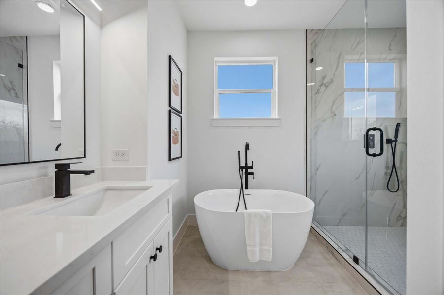 Furnished interior view inside a new home in , Houston (Image 27).