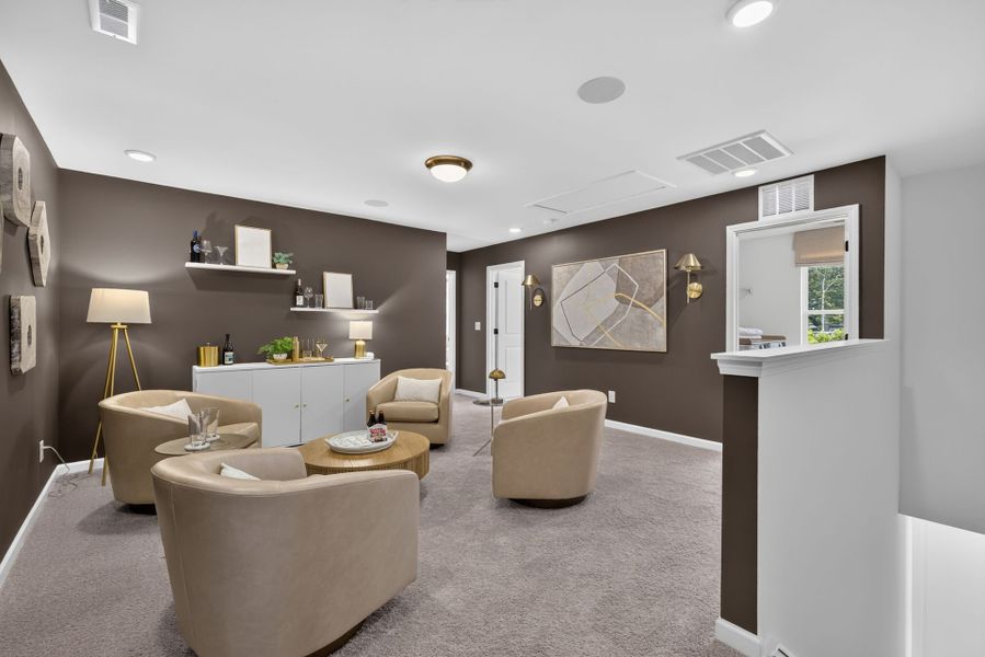 Furnished interior view inside a new home in The Ridge Townhomes, Monroe (Image 20).