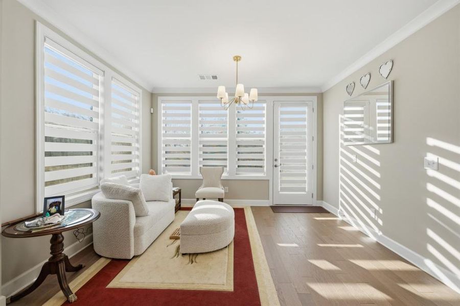 Furnished interior view inside a new home in , Hoschton (Image 7).