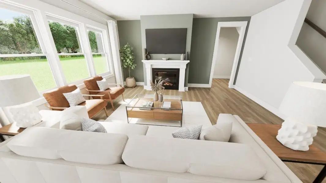 Furnished interior view inside a new home in McConnell Ridge, McLeansville (Image 3).