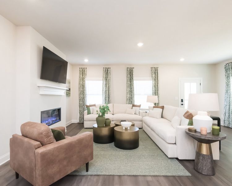 Furnished interior view inside a new home in Marshburn Landing - Bungalow Series, Wendell (Image 7).