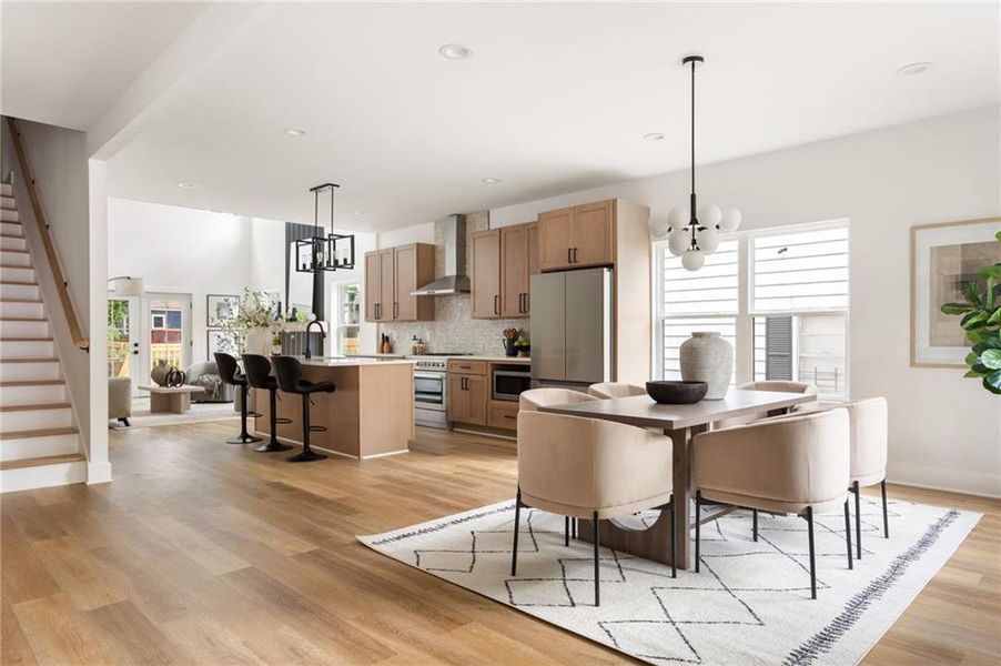 Furnished interior view inside a new home in , Atlanta (Image 20).