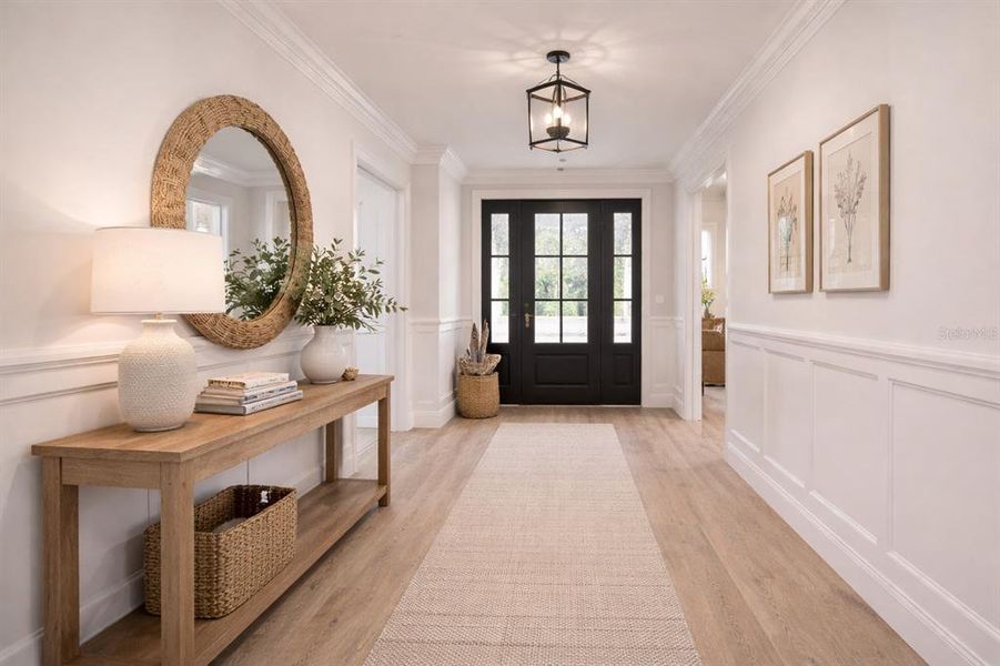 Furnished interior view inside a new home in , Oviedo (Image 14).