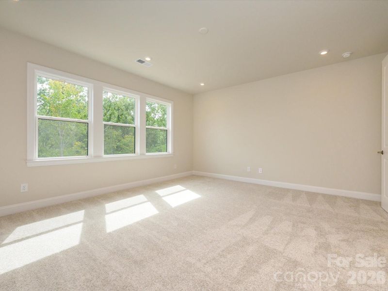 Light filled primary room