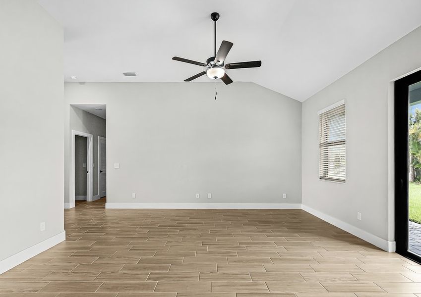 Open living room. Open living room.