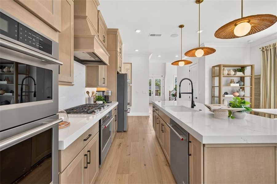 Furnished interior view inside a new home in Villages at Sharon Springs, Cumming (Image 39).