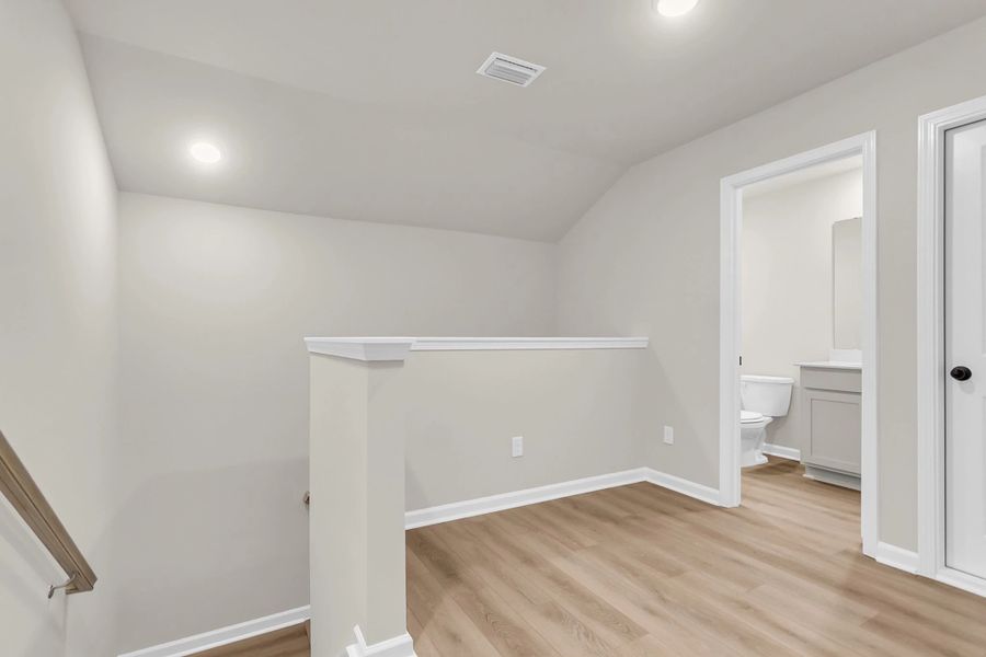 Similar Palmetto floorplan for inspiration - features and finishes vary