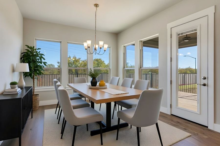Representative furnished interior of a home built from the Casina by Ladera Texas in Ladera Prosper, Prosper (Image 5).