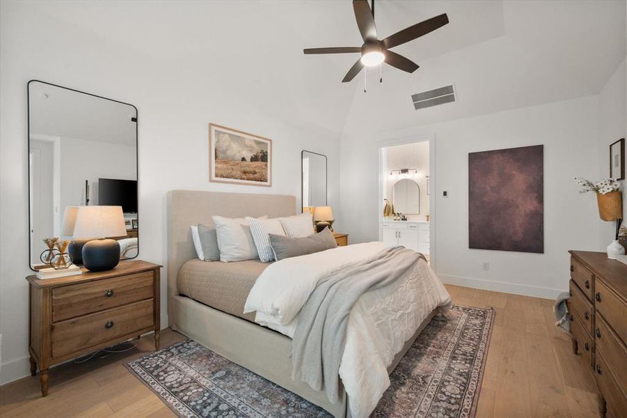 Furnished interior view inside a new home in BridgeWater, Midlothian (Image 25).